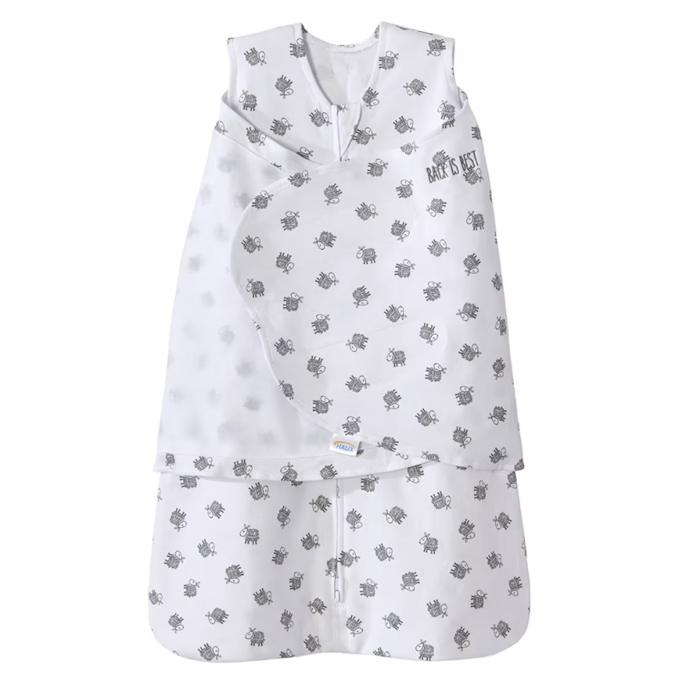 Halo Sleep Sack Swaddle 100% Cotton Small Lamb Scribble Print